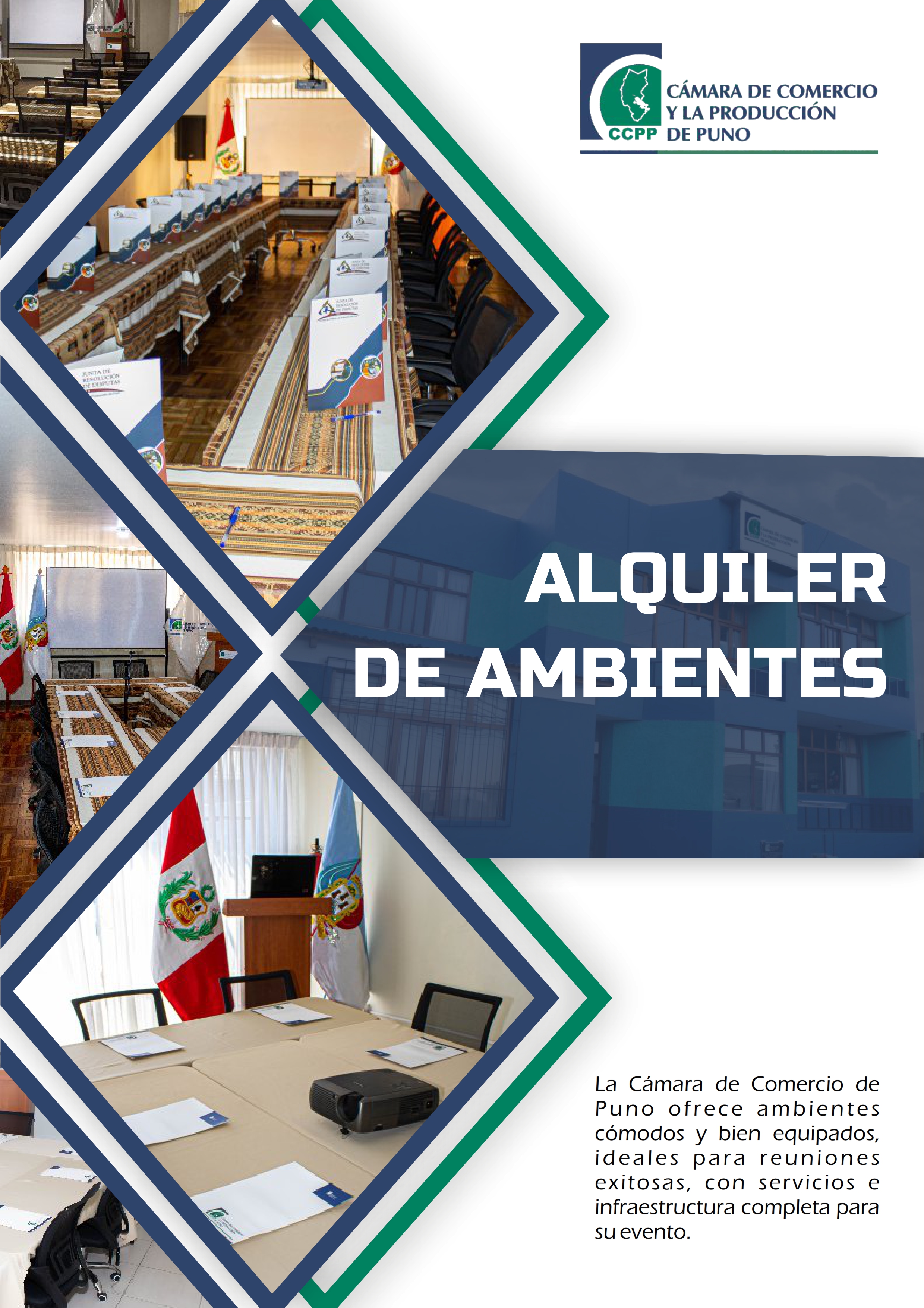 Ambientes de la Cámara de Comercio de Puno