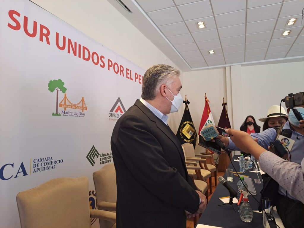 "EMPRESARIOS DEL SUR UNIDOS POR EL PERÚ" PIDEN ESTABILIDAD POLITICA Y JURIDICA AL GOBIERNO