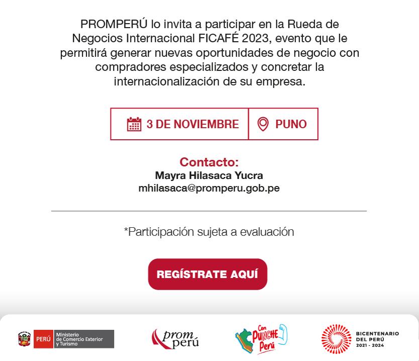 RUEDA DE NEGOCIOS INTERNACIONAL: FICAFÉ 2023