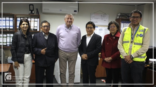 CÁMARA DE COMERCIO DE PUNO SALUDA INVERSIÓN PRIVADA DE AEROPUERTOS ANDINOS DEL PERÚ PARA LA MODERNIZACIÓN DE AEROPUERTOS DEL SUR
