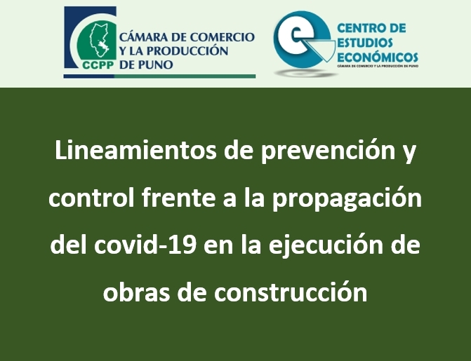 Lineamientos de prevención y control frente a la propagación del covid-19 en la ejecución de obras de construcción