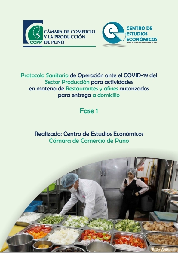 Protocolo sanitario sectorial ante el covid-19 para restaurantes y afines autorizados para entrega a domicilio