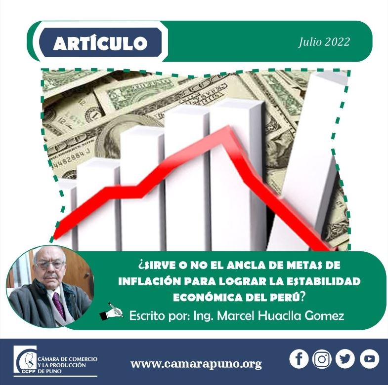 ¿SIRVE O NO EL ANCLA DE METAS DE  INFLACIÓN PARA LOGRAR LA ESTABILIDAD  ECONÓMICA DEL PERÚ?