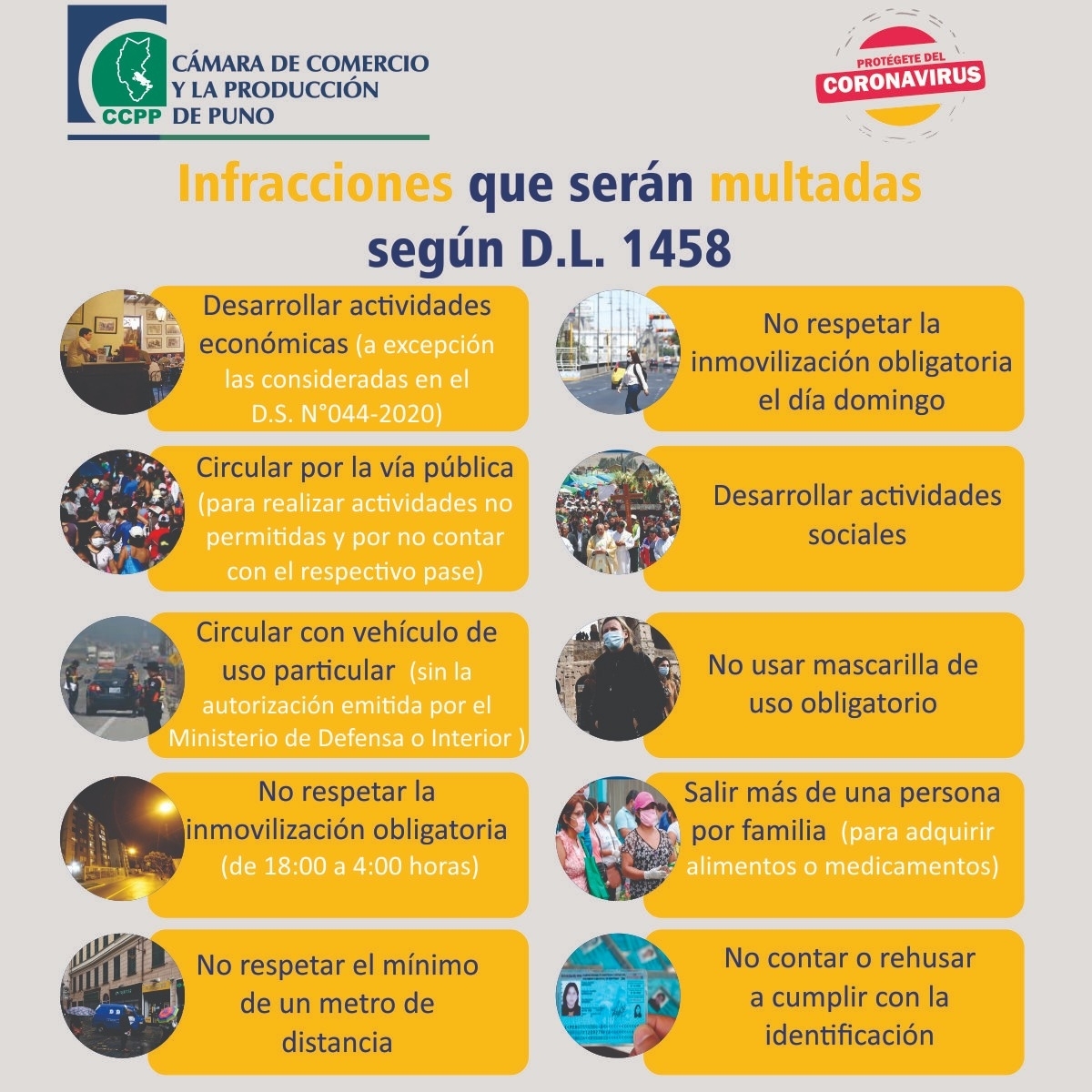 MULTAS POR INCLUMPLIR LA CUARENTENA
