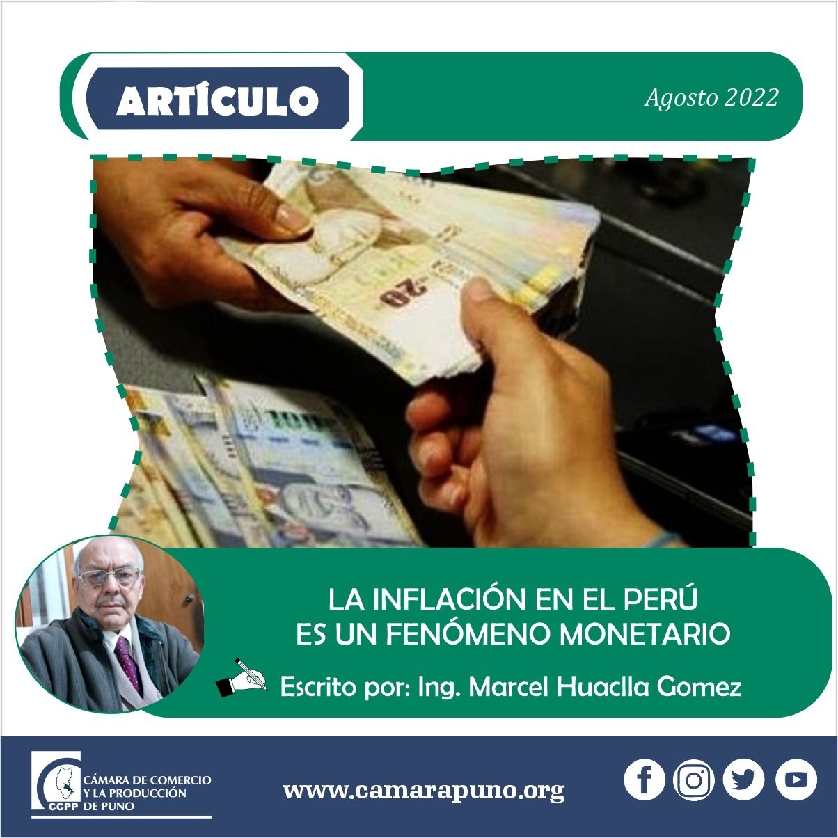 LA INFLACIÓN EN EL PERÚ ES UN FENÓMENO MONETARIO