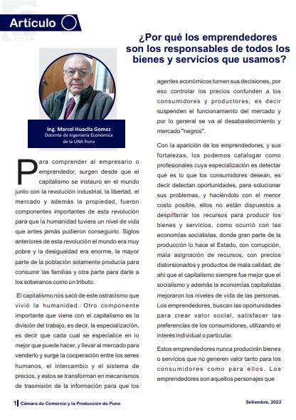 ¿POR QUÉ LOS EMPRENDEDORES SON LOS RESPONSABLES DE TODOS LOS BIENES Y SERVICIOS QUE USAMOS?