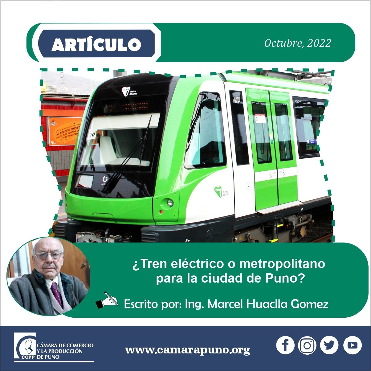 ¿TREN ELÉCTRICO O METROPOLITANO PARA LA CIUDAD DE PUNO?