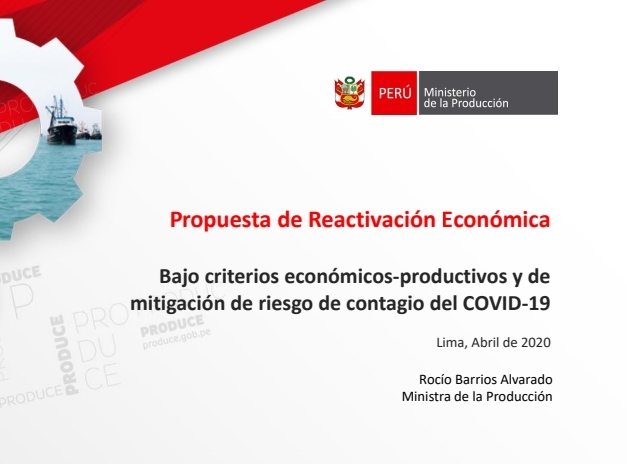Propuesta de Reactivación Económica