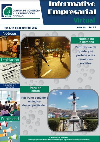 Boletín Semanal N°029-2020